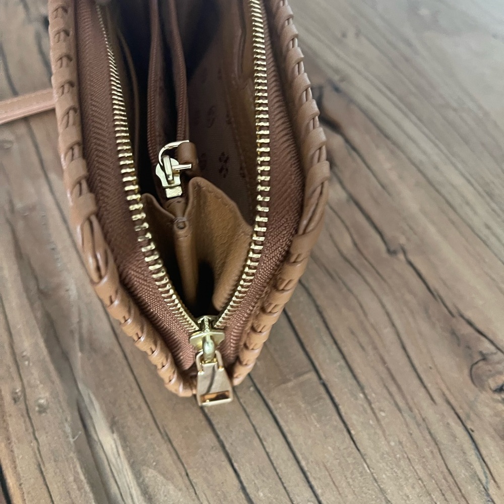 Tory Burch Brown Leather Wristlet - Picture 6 of 6